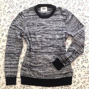 Crew Neck Long Sleeve Sweater | Blue & Grey | Small / Medium